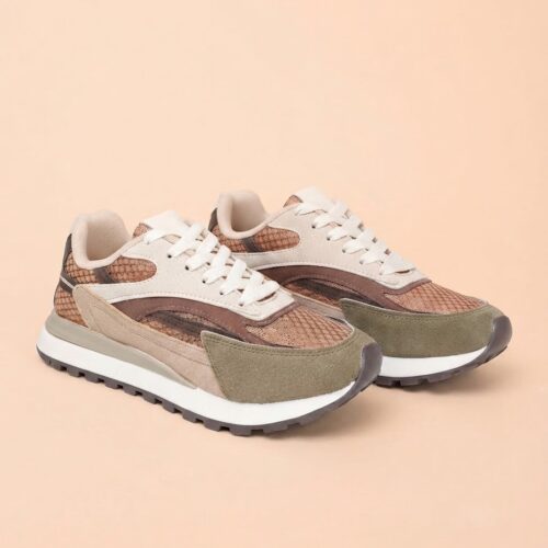 Zapatilla Urbana Texturas Tonos Tierra