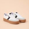 Zapatilla Casual de Plataforma con Detalles en Contraste