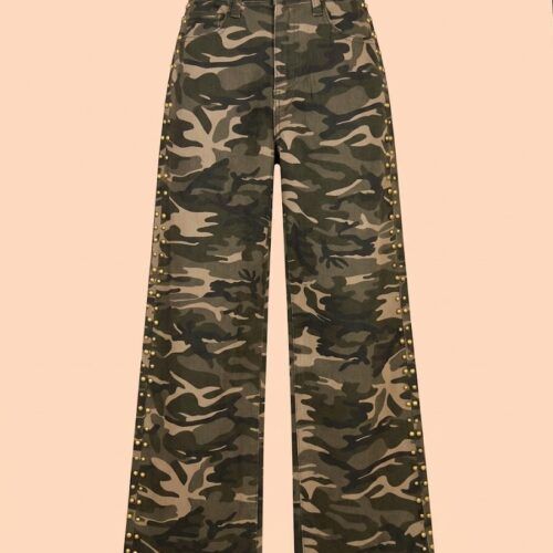 Jeans Camuflaje con Tachuelas