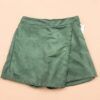 Falda Pantalón de Ante Cruzada con Tachuelas