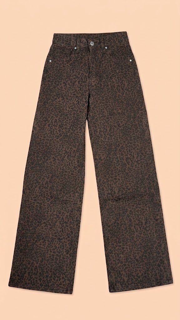 Jeans Leopardo Tono Cacao
