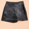 5 (2) Falda Pantalón de Ecopiel Cruzada