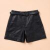 Short de Ecopiel con Cinturón