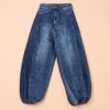 Jeans Estilo Slouchy Jogger con Costuras Estructuradas