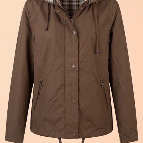 Parka Ligera Reversible con Ajuste en Bajo