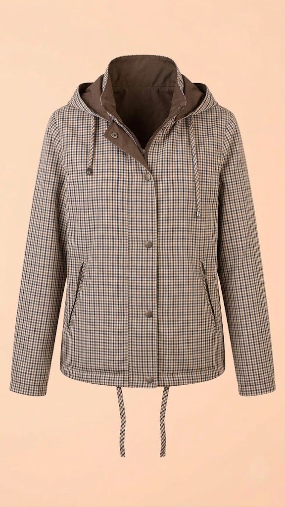 Parka Ligera Reversible con Ajuste en Bajo